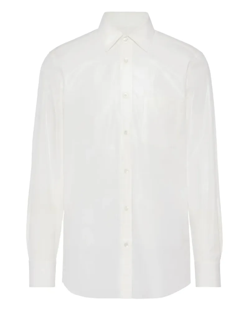 Maison Margiela Langärmeliges Hemd - Weiß Weiß