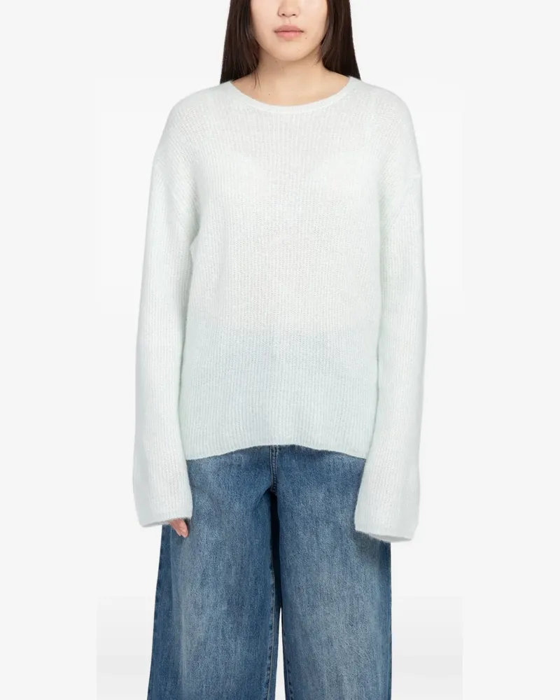 Minimum Calaha ribbed-knit crew-neck sweater - Blau Blau