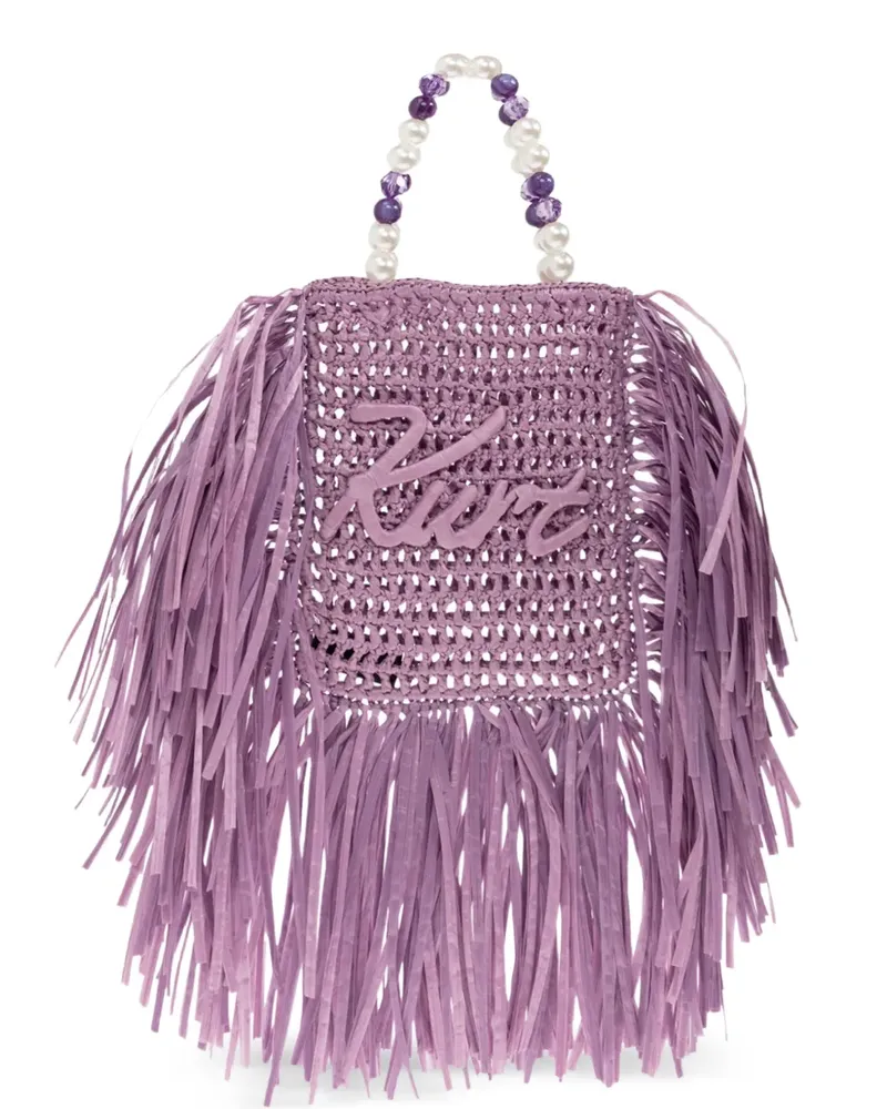Kurt Geiger mini fringed tote bag - Violett Violett