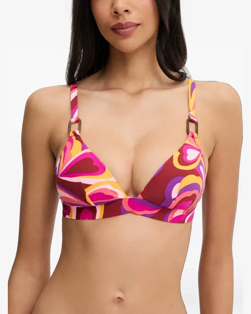 Chantelle Bikinioberteil mit abstraktem Print - Rosa Rosa