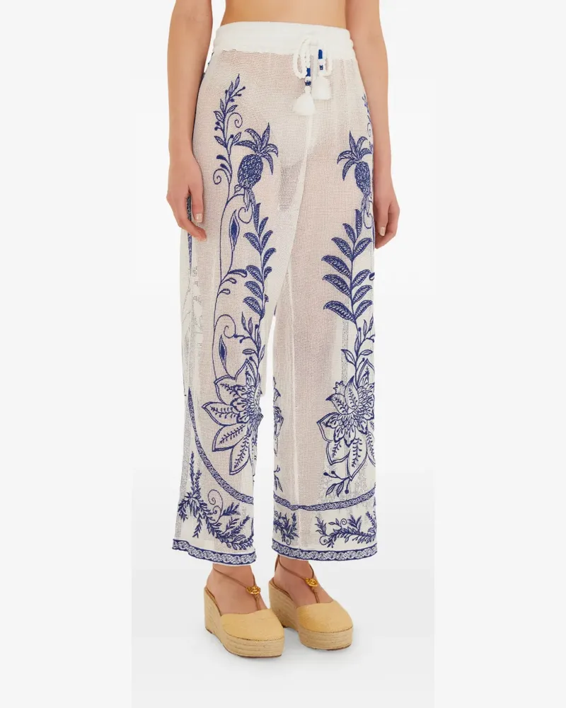 FARM Rio embroidery trousers - Weiß Weiß