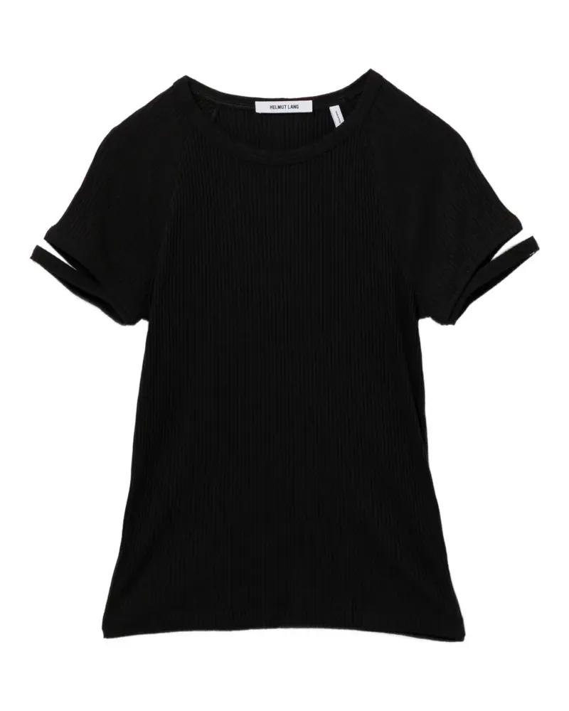 Helmut Lang Oberteil mit Cut-Outs - Schwarz Schwarz