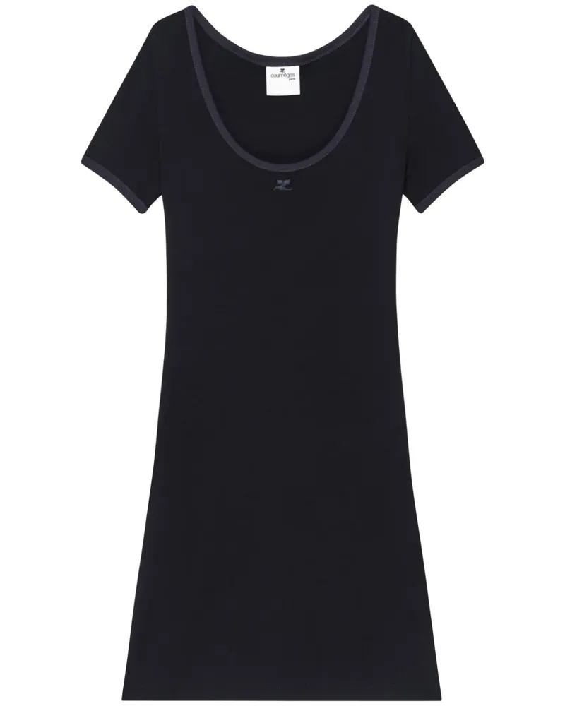 Courrèges Holistic Minikleid - Schwarz Schwarz