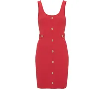 Gestricktes Minikleid - Rot