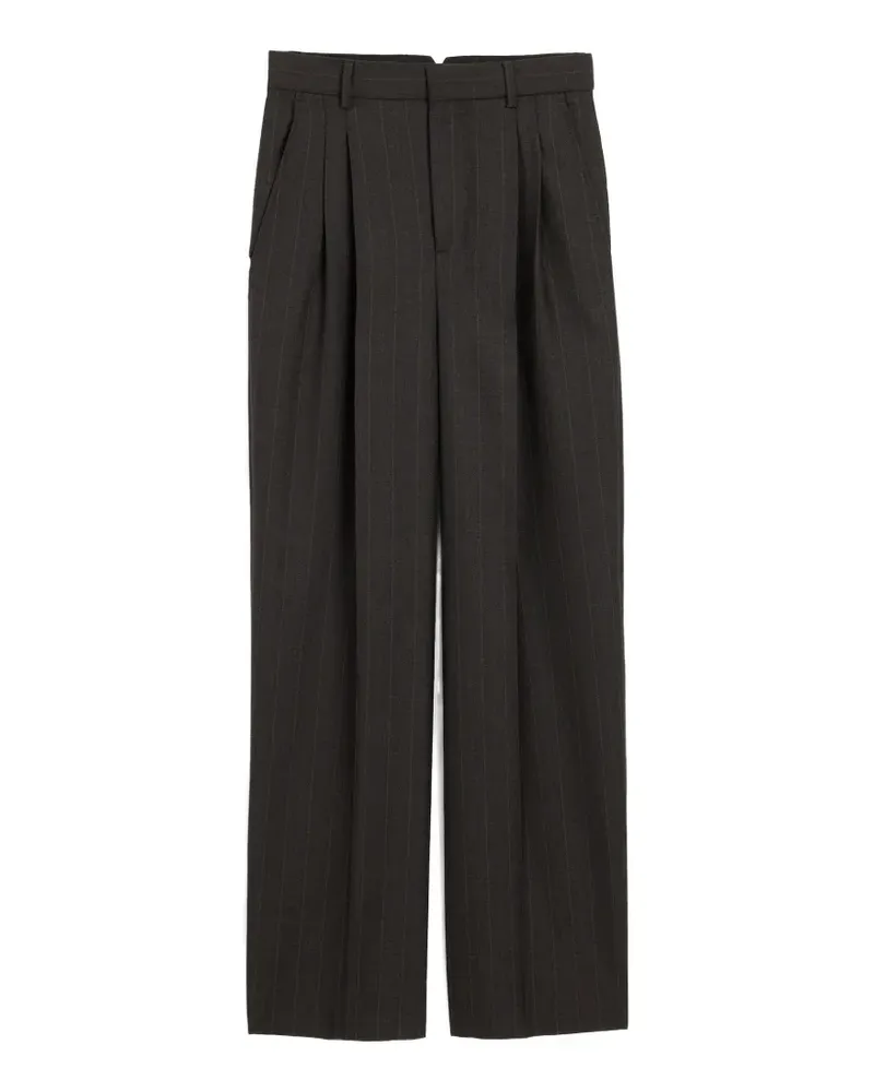 AMI Paris Taillenhose mit weitem Bein - Grau Grau