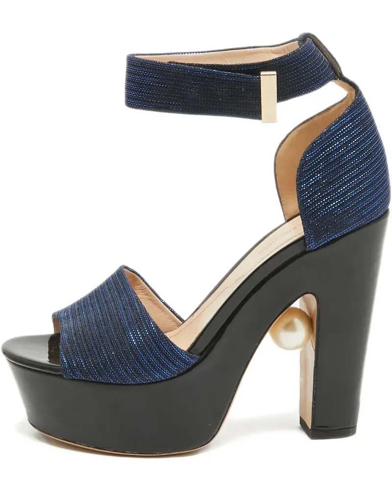 Nicholas Kirkwood 2024 Maya Sandalen 130mm - Blau Blau