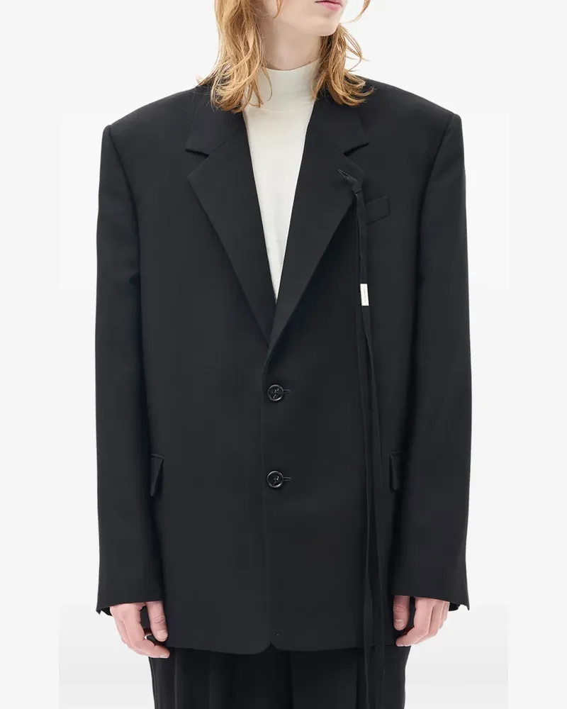 Ann Demeulemeester Ignaas tailored blazer - Schwarz Schwarz