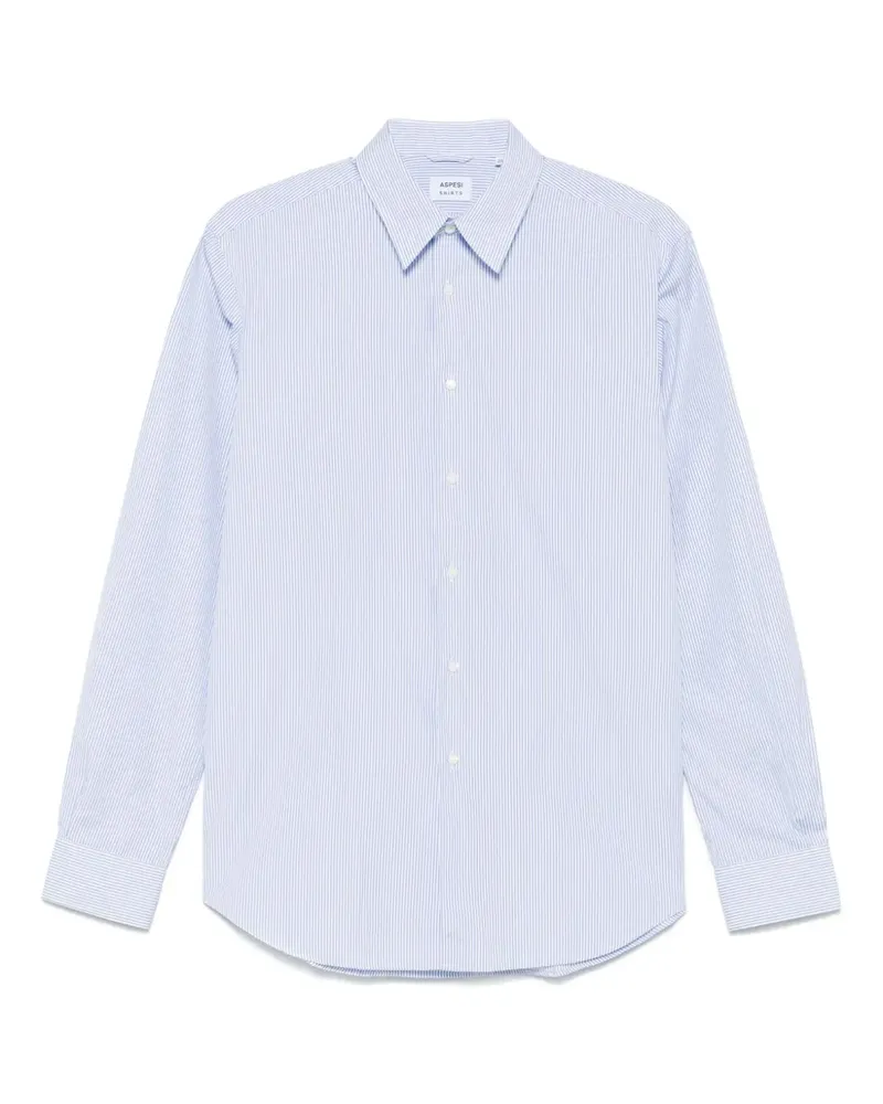 ASPESI Gestreiftes Hemd - Blau Blau