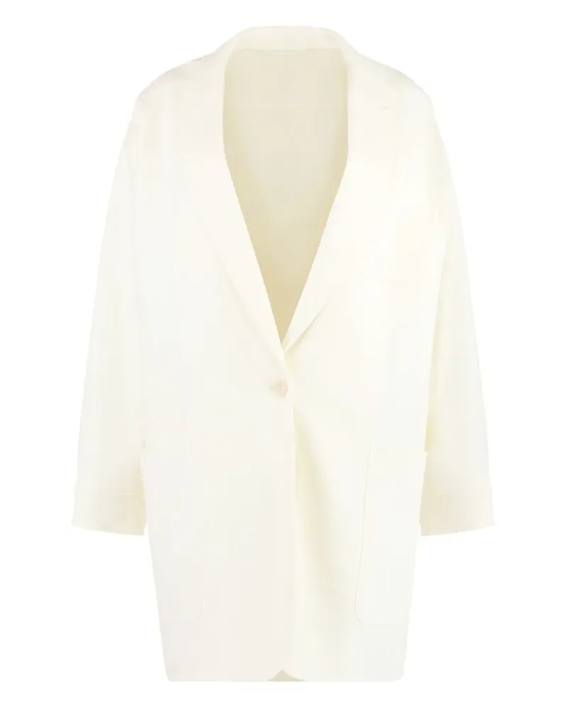 Max Mara Orlaya Blazer mit fallendem Revers - 001|White 001