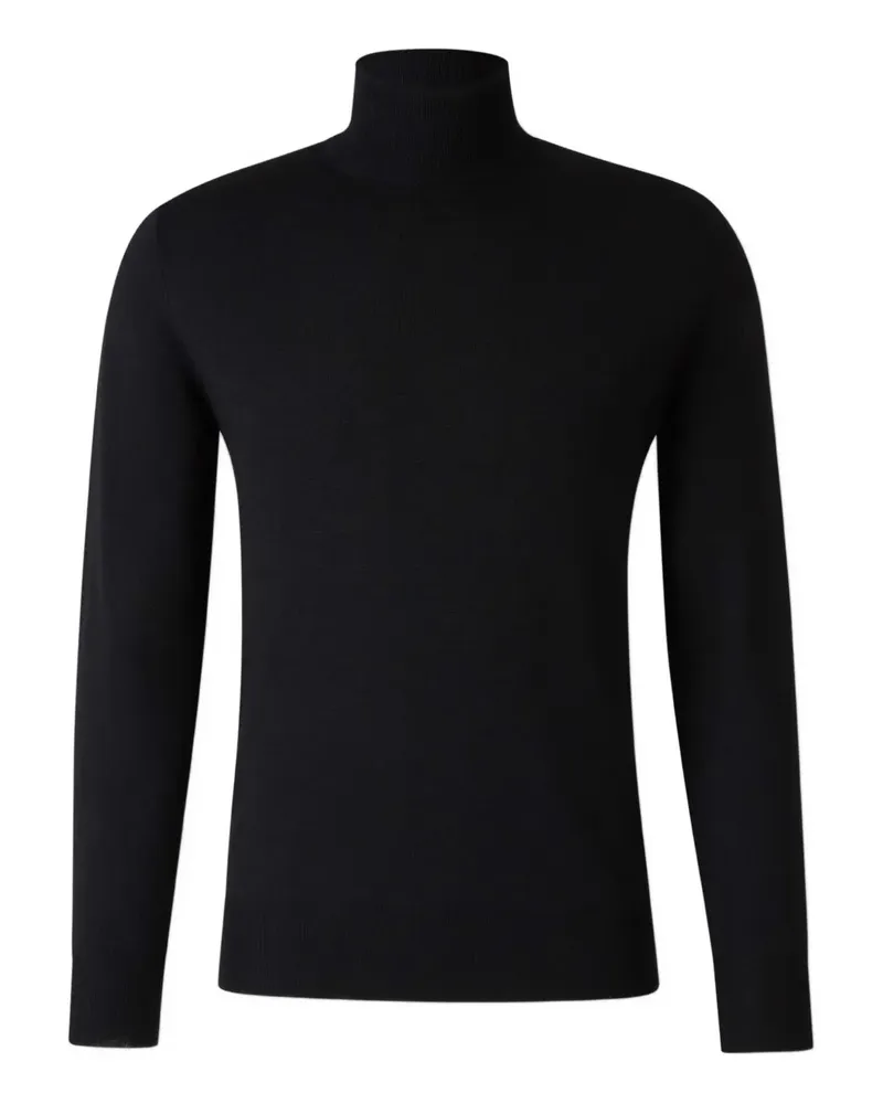 Canali Pullover mit Stehkragen - Schwarz Schwarz