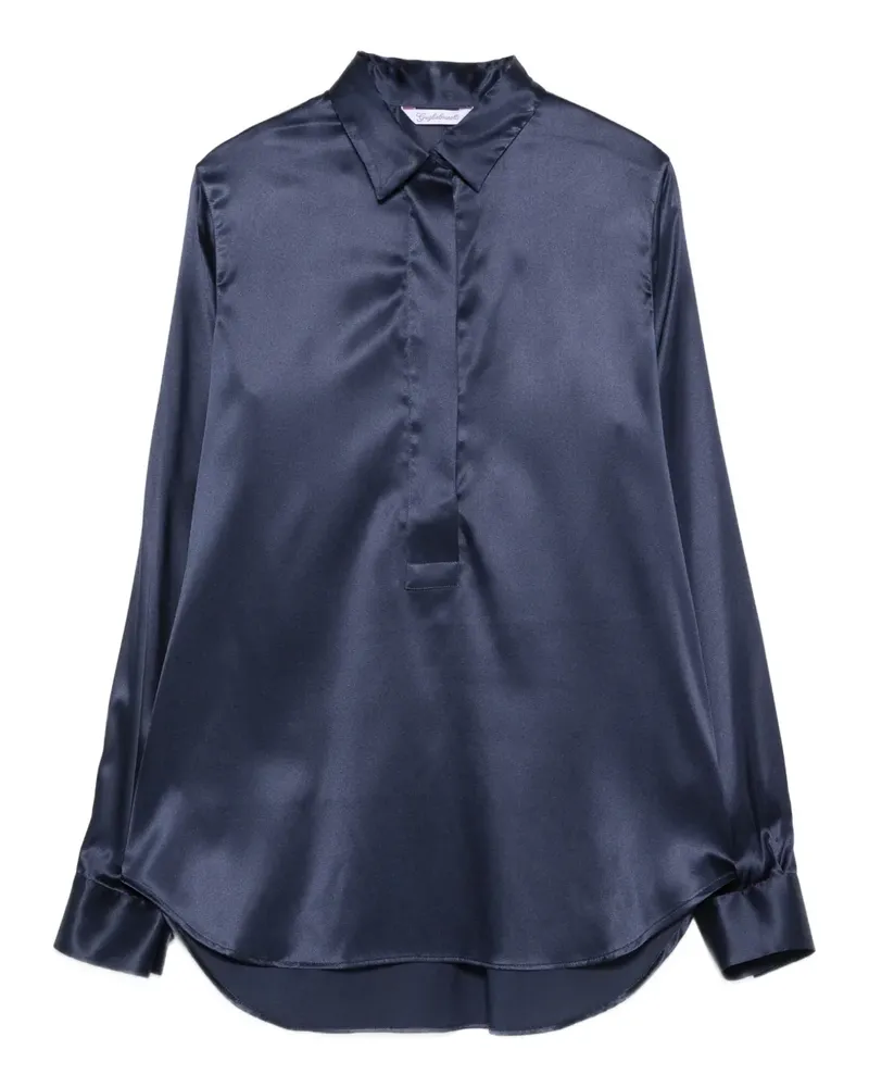 GUGLIELMINOTTI buttoned silk blouse - Blau Blau