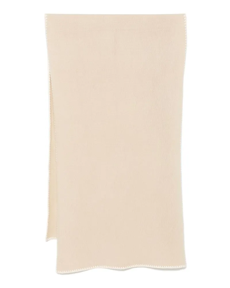 Totême Schal mit Überwendlingsstich-Nähten - Nude Nude