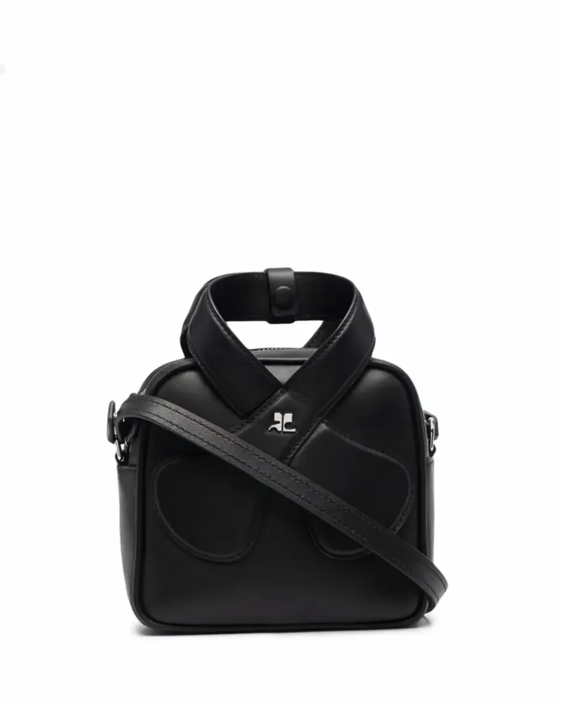 Courrèges Klassische Handtasche - Schwarz Schwarz