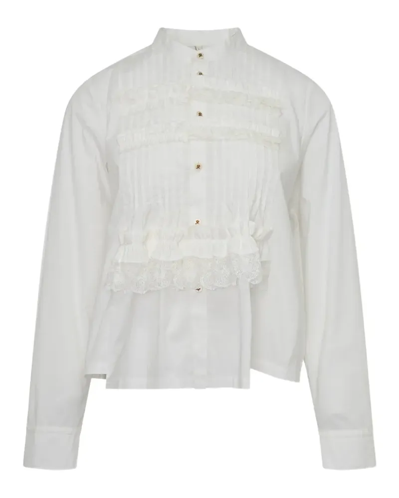 Renli Su Suri lace-trimmed shirt - Weiß Weiß