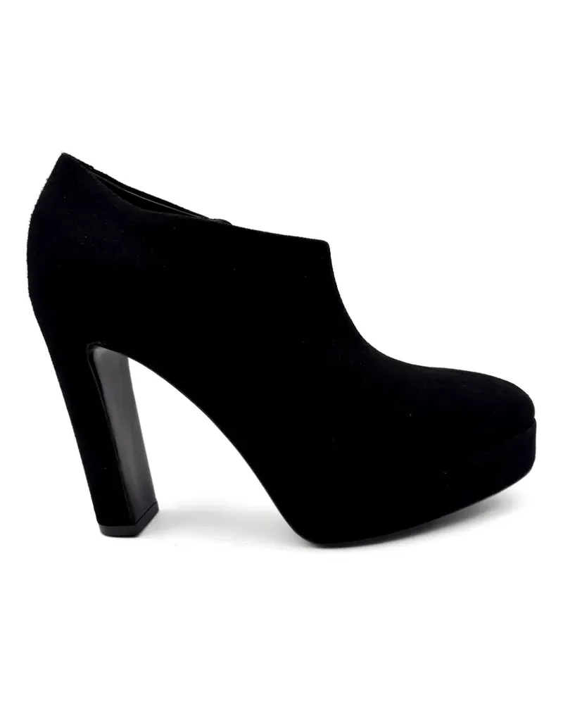 Guglielmo Rotta Plateau-Pumps mit Wildledereffekt - Schwarz Schwarz
