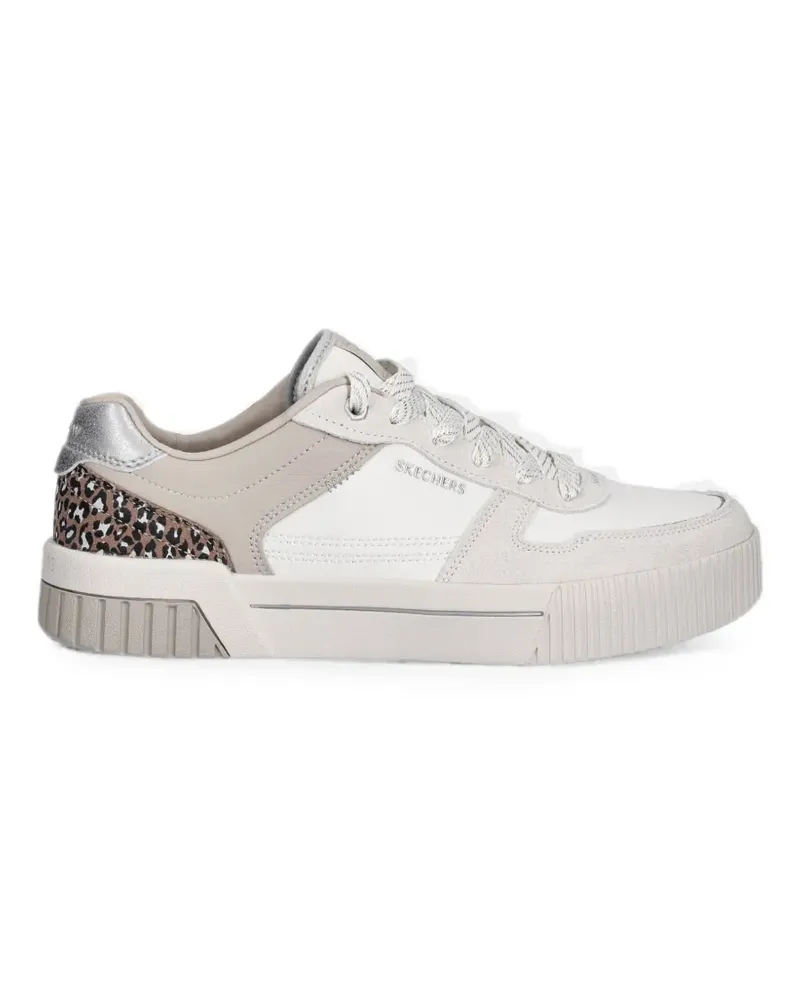 Skechers Jade Lustrous Luxury leopard-print panelled sneakers - Weiß Weiß