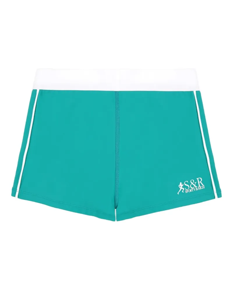 SPORTY & RICH SR Runner Active Shorts - Grün Grün