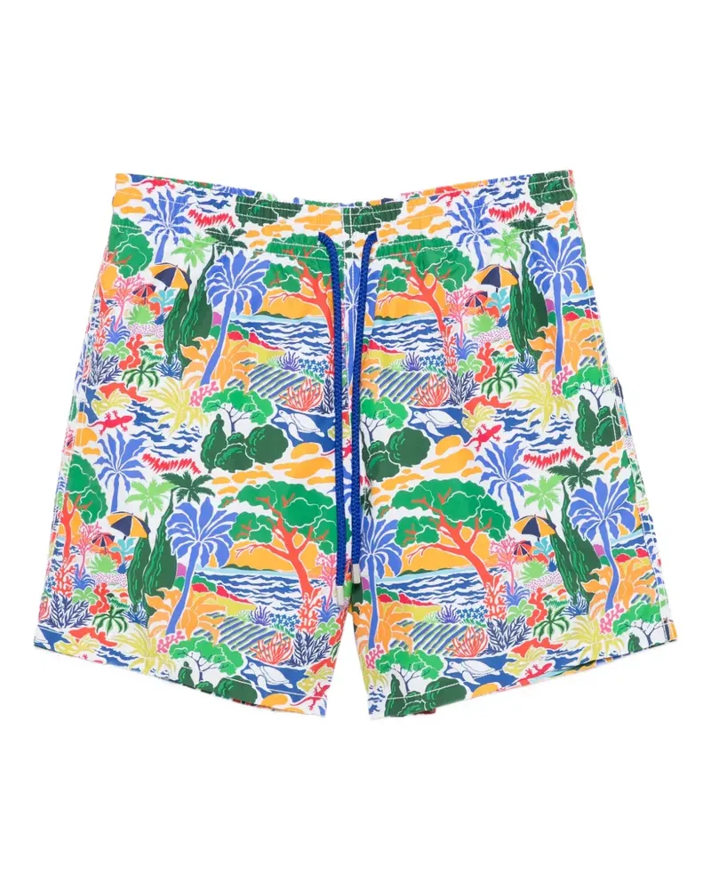 Vilebrequin Moorea Seaside Life swim shorts - Weiß Weiß