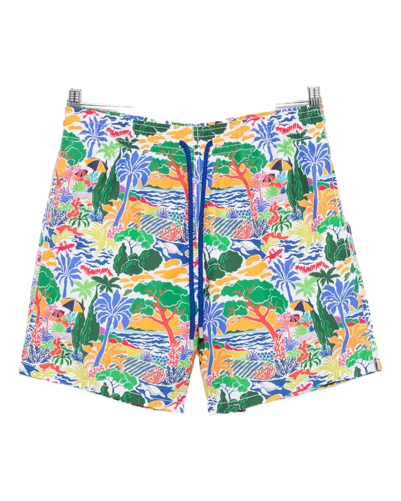 Vilebrequin Moorea Seaside Life swim shorts - Weiß Weiß