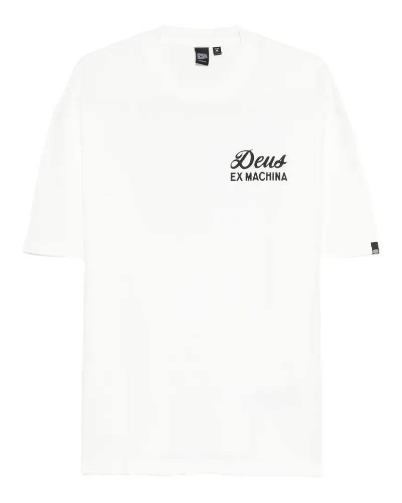 Deus Ex Machina Biarritz T-Shirt mit Logo - Weiß Weiß