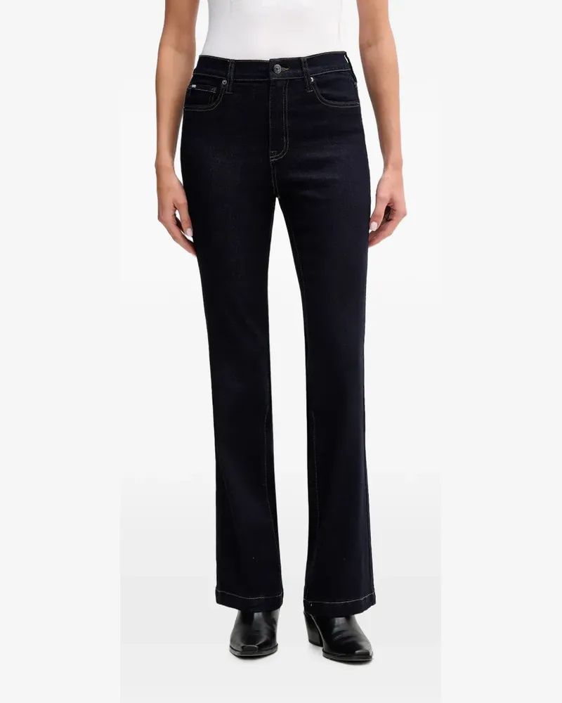 DKNY Ausgestellte High-Waist-Jeans - Blau Blau
