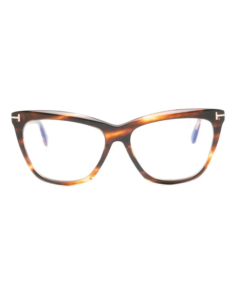 Tom Ford Klassische Cat-Eye-Brille - Braun Braun