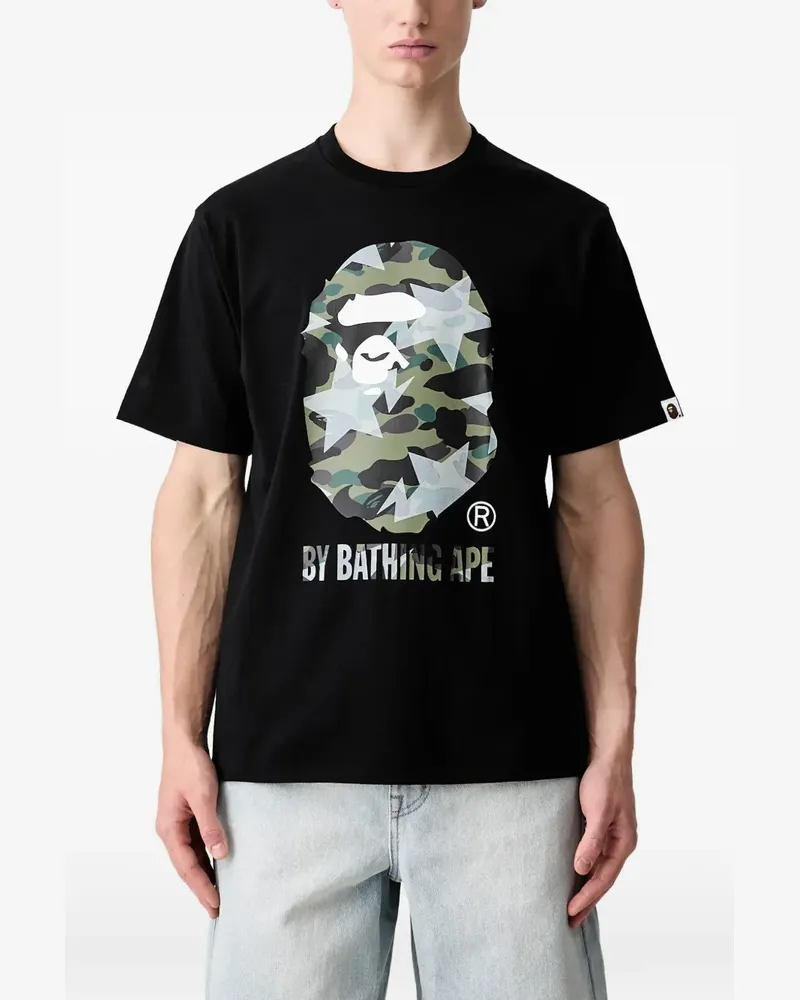 BAPE Sta Over Print 1st Camo camouflage-print T-shirt - Schwarz Schwarz