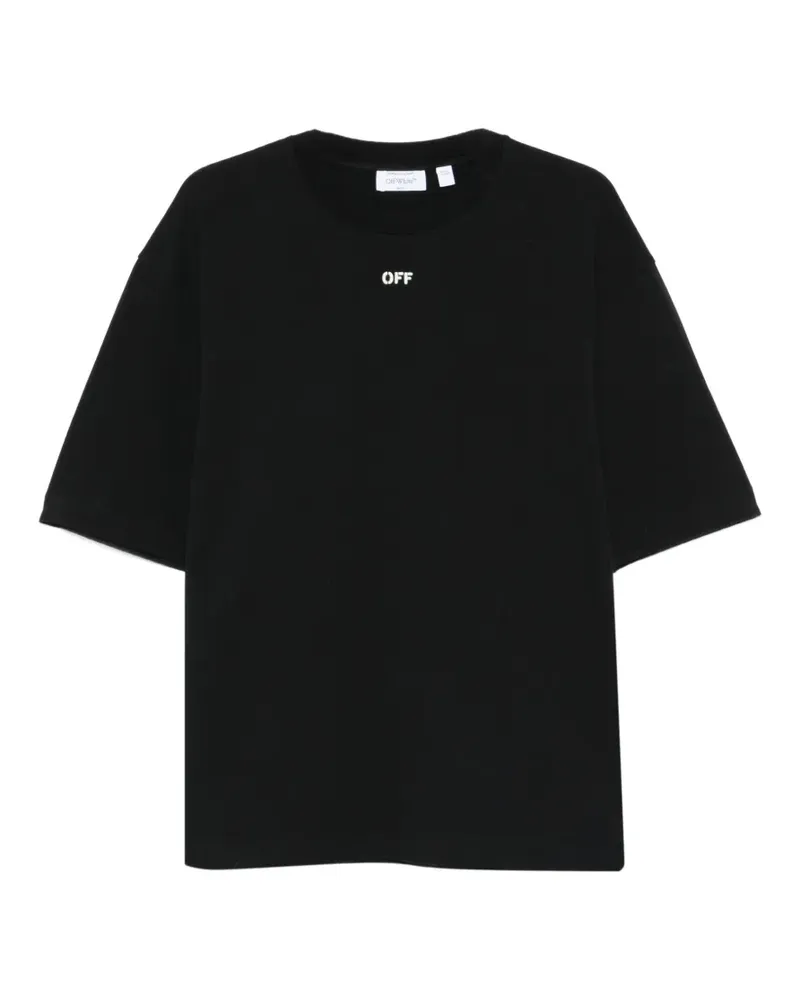 OFF-WHITE logo T-shirt - Schwarz Schwarz