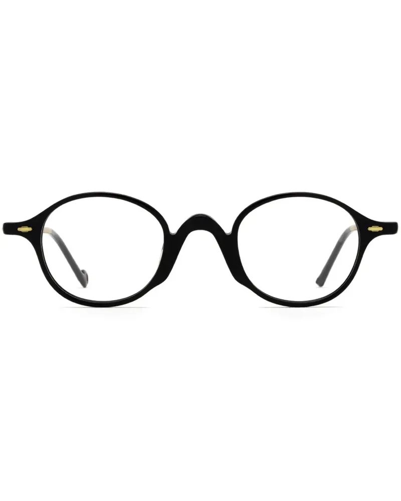 Eyepetizer Pieter Brille mit rundem Gestell - Schwarz Schwarz