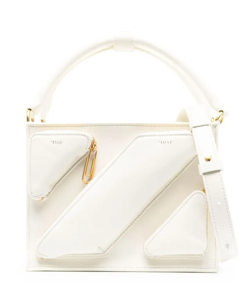 OFF-WHITE Kleine Beatbox Schultertasche - Nude Nude