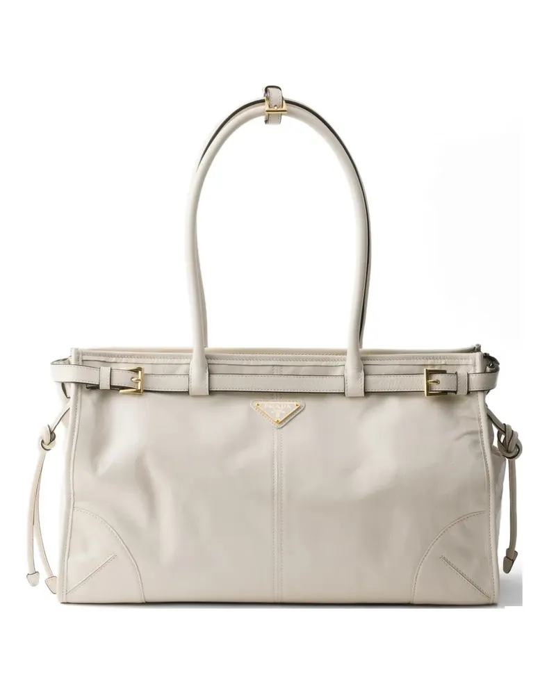 Prada Große Bonnie Handtasche - Nude Nude