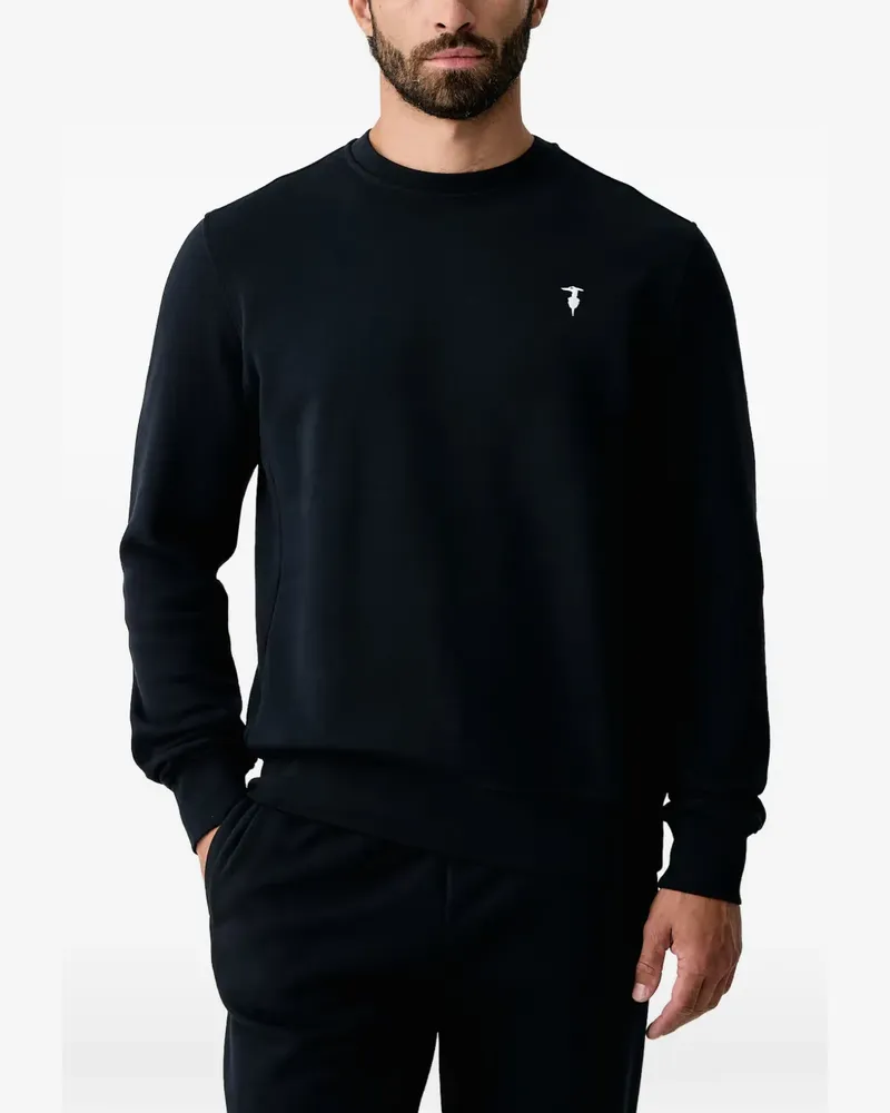 Trussardi Sweatshirt mit Logo-Stickerei - Blau Blau