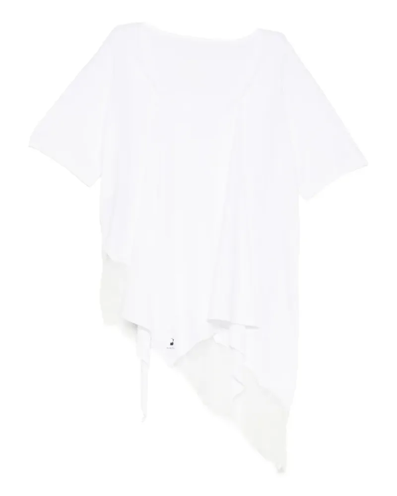 pushBUTTON Asymmetrischer Spitzenrock - Weiß Weiß