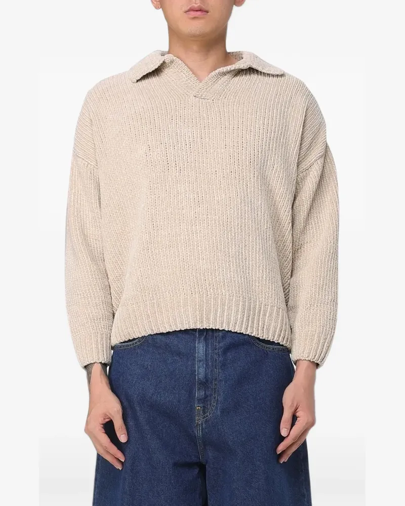 BONSAI ribbed-knit sweater - Nude Nude