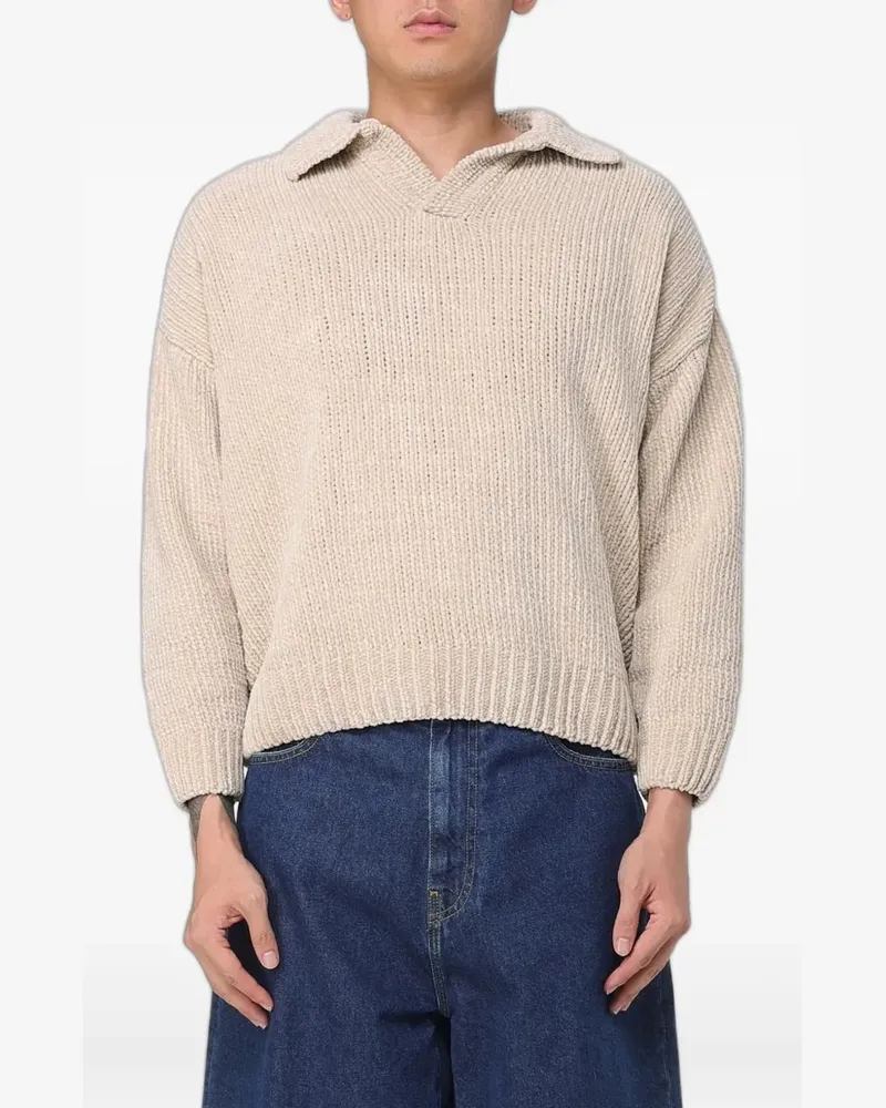 BONSAI ribbed-knit sweater - Nude Nude