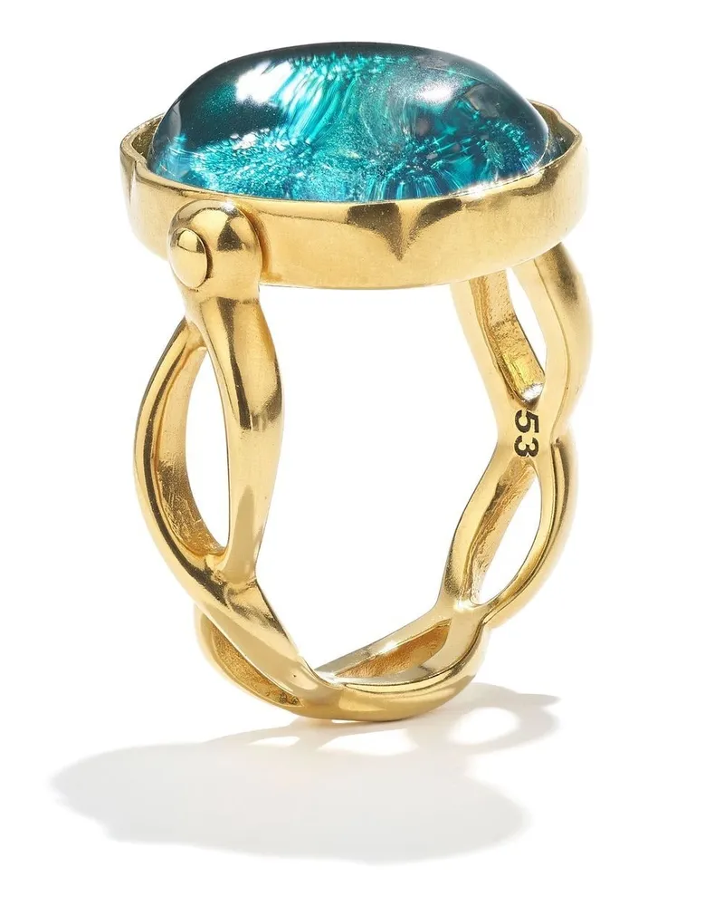 Goossens Paris Ovaler Ring mit Cabochon - Gold Gold