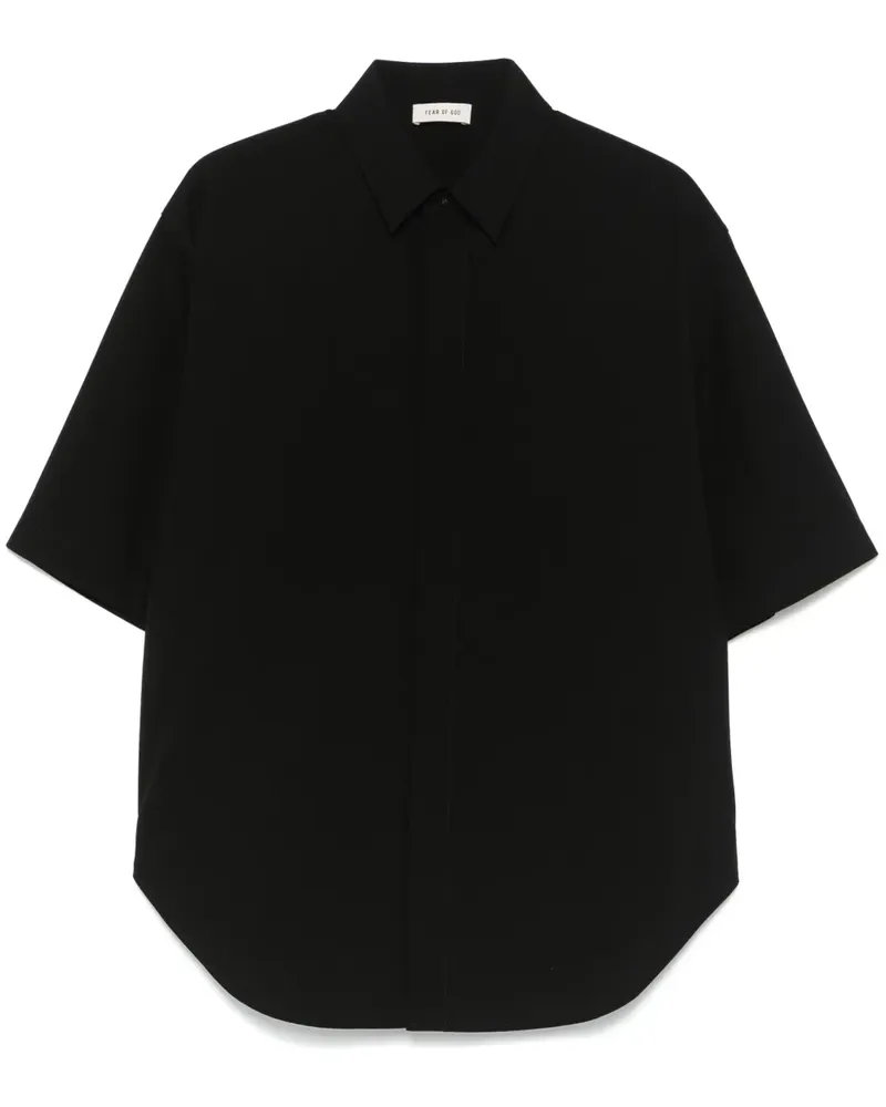 Fear of God Kurzärmeliges Oxford-Hemd - Schwarz Schwarz