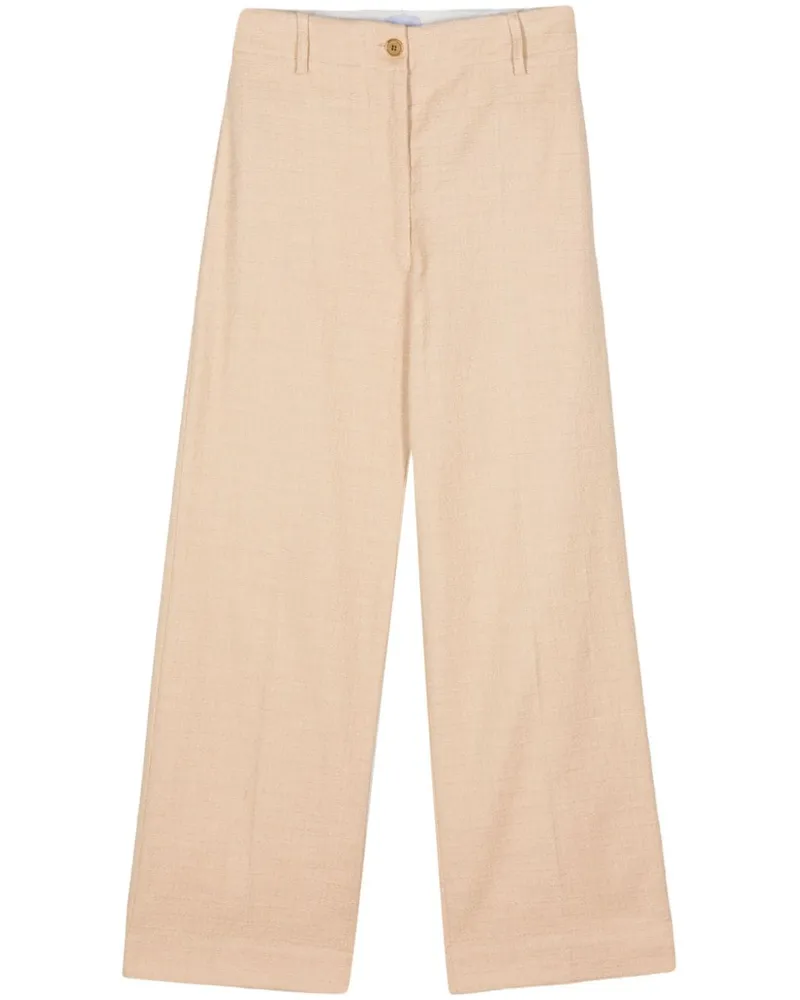 Patou Boucle-Hose mit geradem Bein - Nude Nude