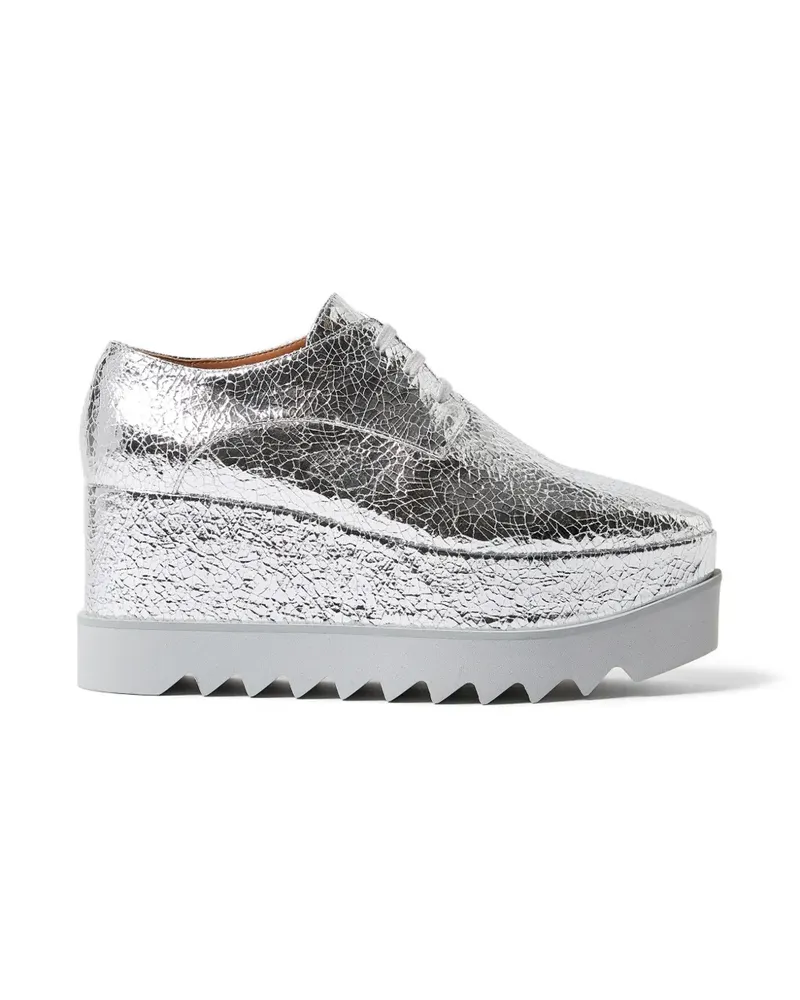 Stella McCartney Elyse lace-up derby shoes - Silber Silber