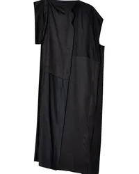 Maison Margiela Asymmetrisches Maxikleid Schwarz