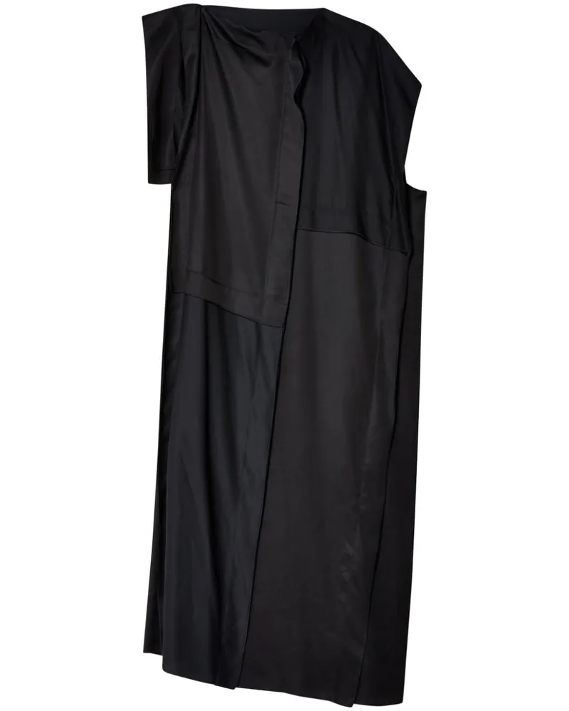 Maison Margiela Asymmetrisches Maxikleid - Schwarz Schwarz