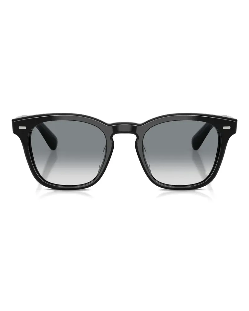 Oliver Peoples Arliss Sonnenbrille mit quadratischem Gestell - Schwarz Schwarz