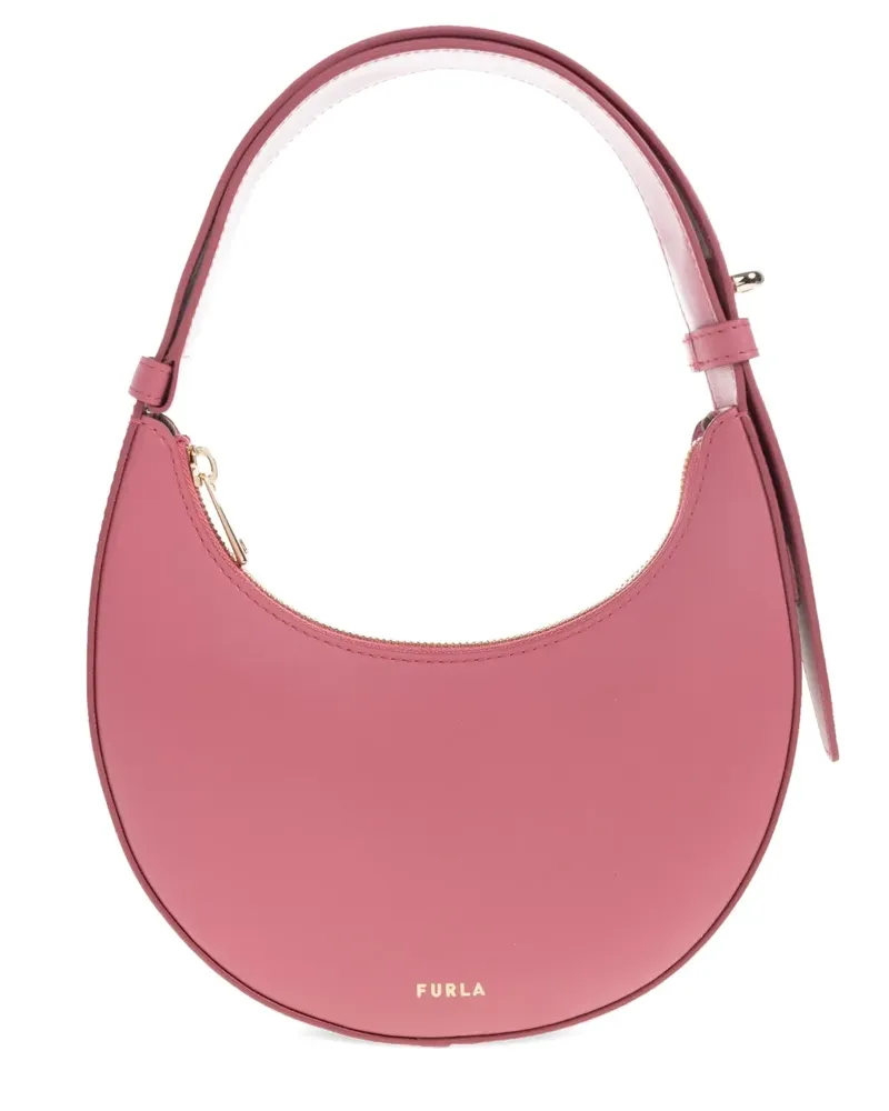 Furla crescent leather tote bag - Rosa Rosa
