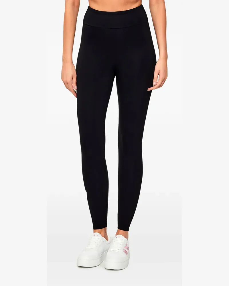 EA7 logo-print leggings - Schwarz Schwarz
