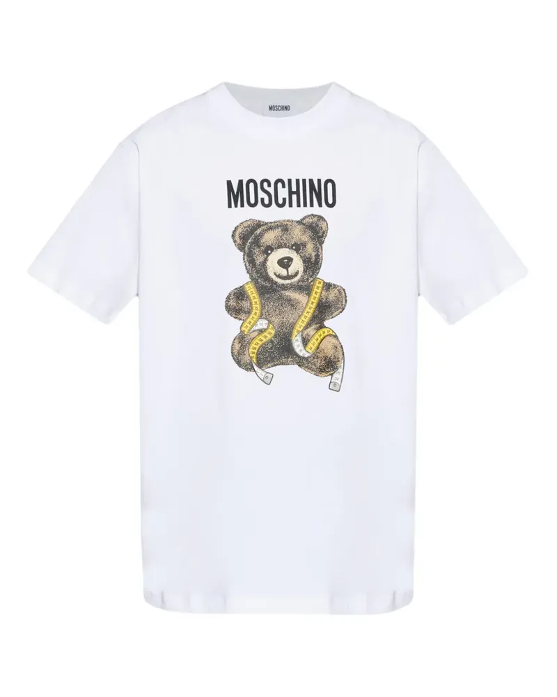 Moschino T-Shirt mit Teddy-Print - Weiß Weiß