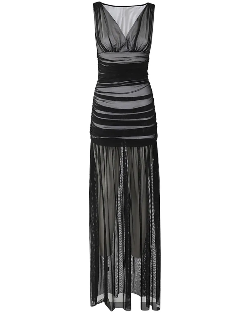 Norma Kamali Tara Pickleball Kleid - Schwarz Schwarz