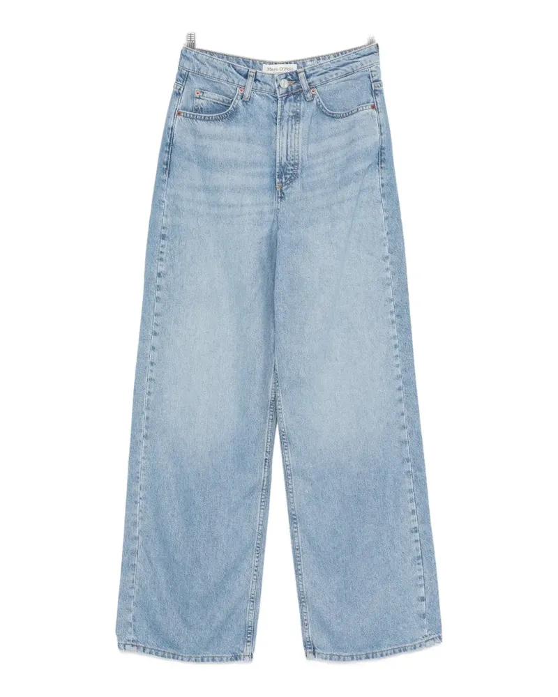 Marc O'Polo Jeans mit weitem Bein - Blau Blau