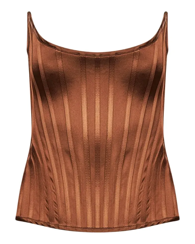 Giuseppe di Morabito boned corset top - Braun Braun