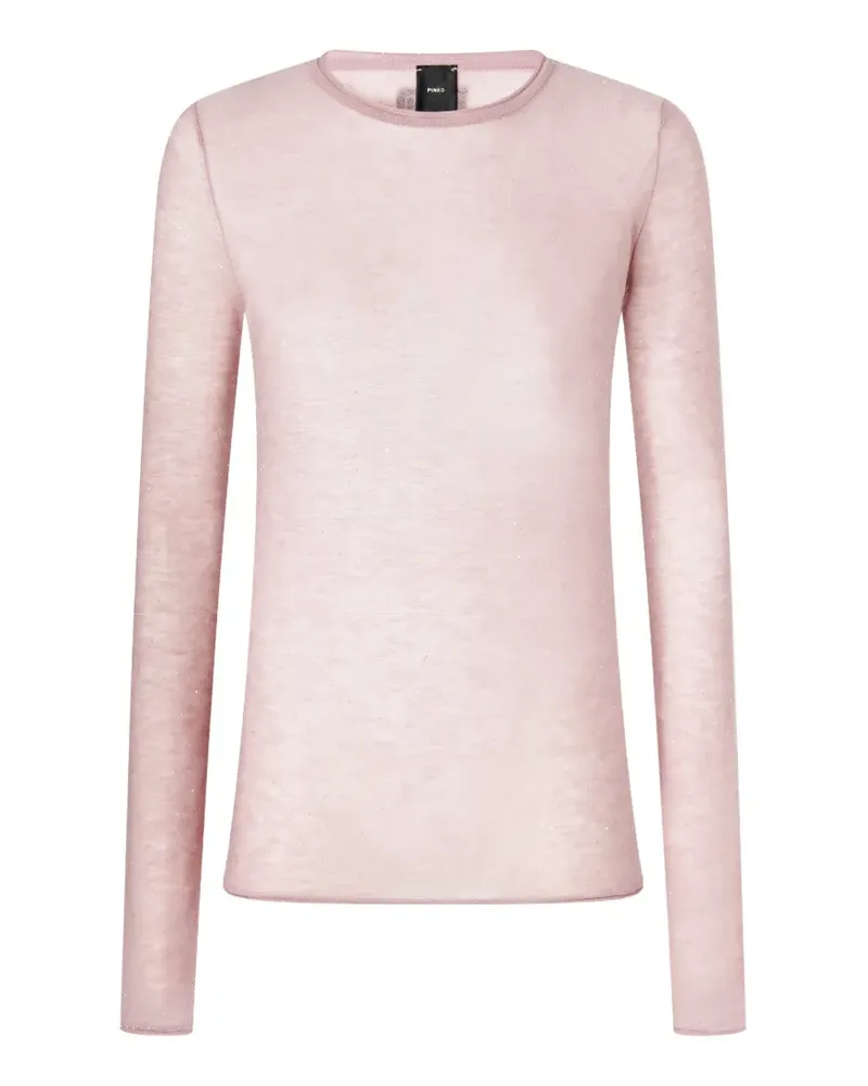 Pinko sequin-embellished long-sleeve top - Rosa Rosa