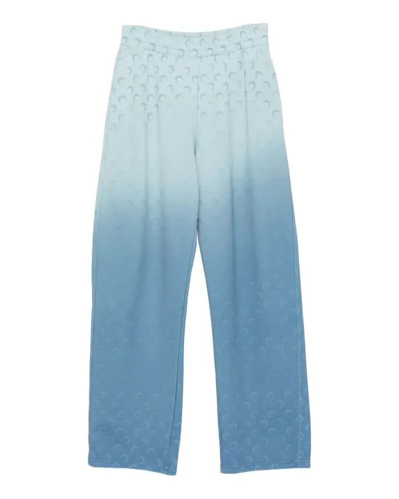 Marine Serre Ausgeblichene Jogginghose aus Fleece - Blau Blau